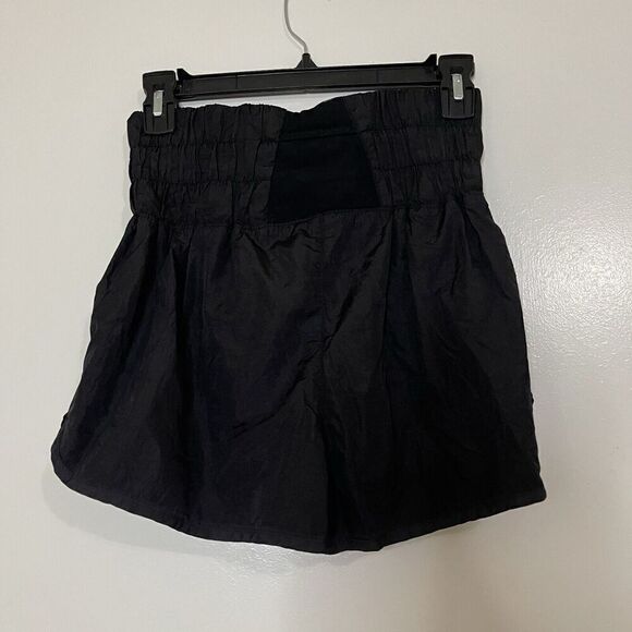 FREE PEOPLE MOVEMENT THE WAY HOME BLACK HIGH WAIST RUNNING SHORTS SMALL - Picture 3 of 7